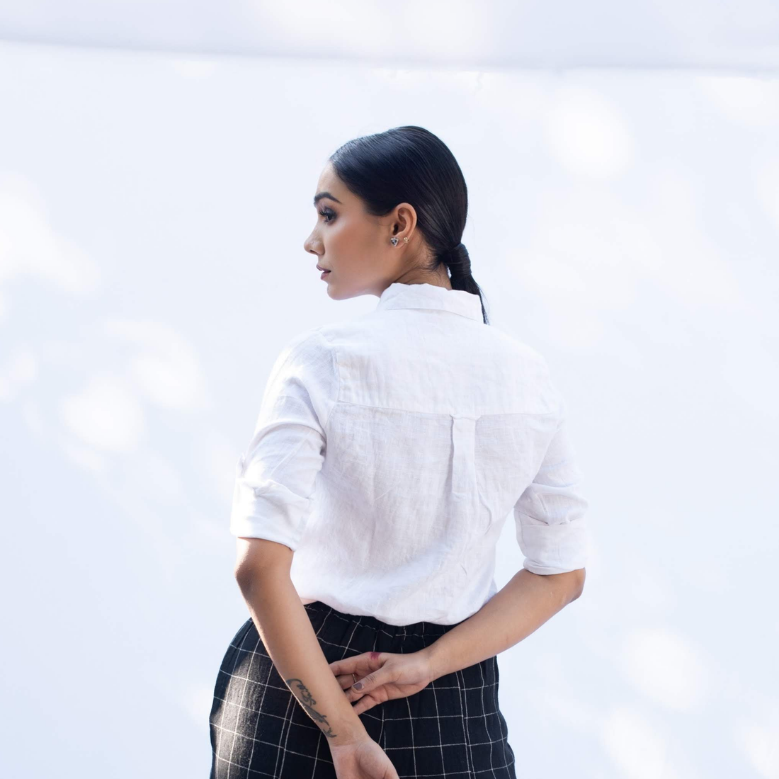 ANTARA White Linen Shirt