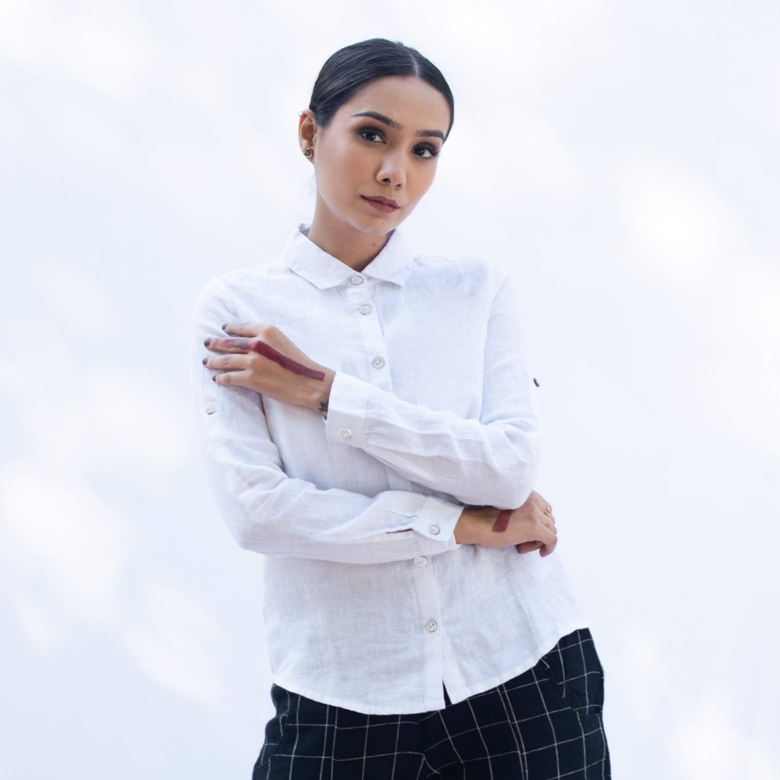 ANTARA White Linen Shirt